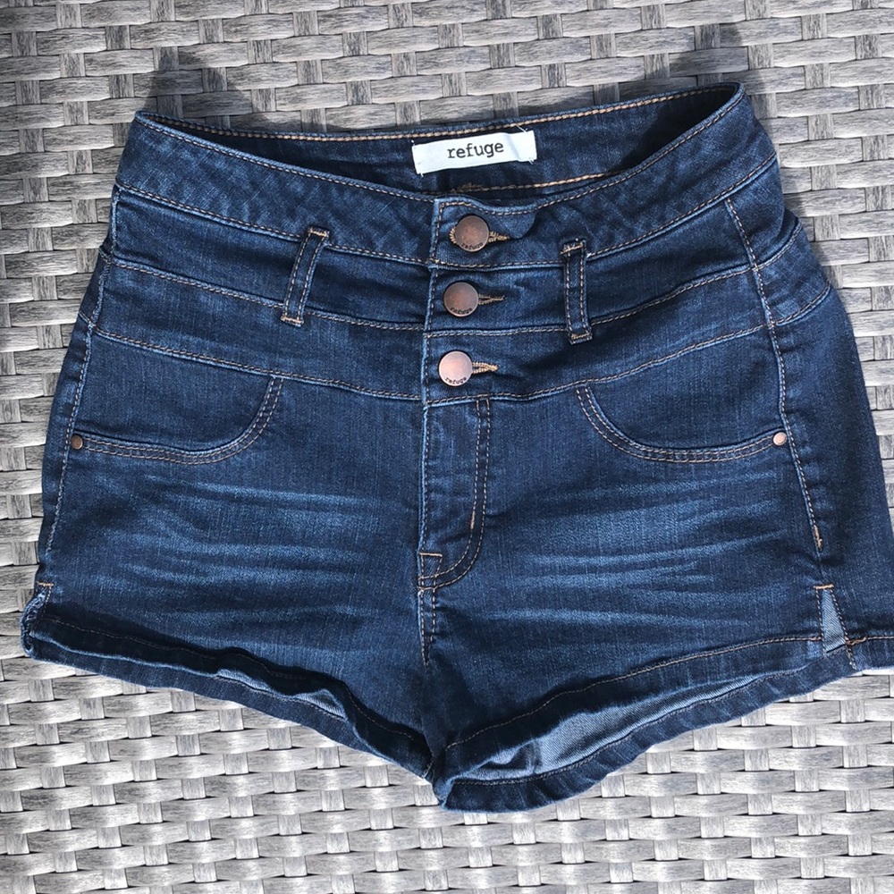Charlotte Russe Dark Wash Jean Shorts
